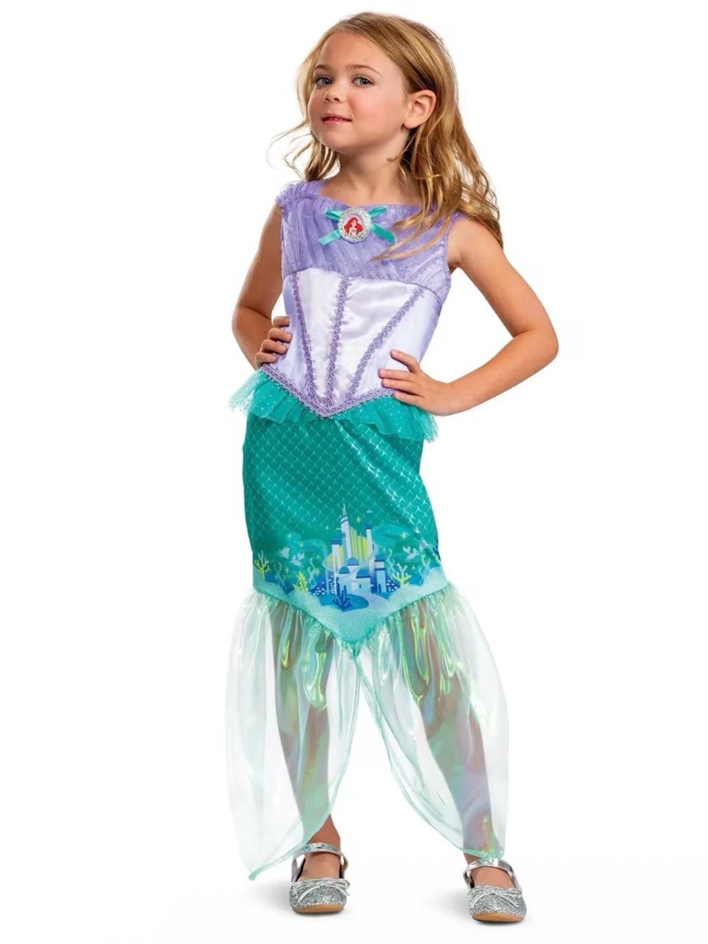 Disguise Deluxe Little Mermaid Ariel Costume Child Size 4-6X NWT
